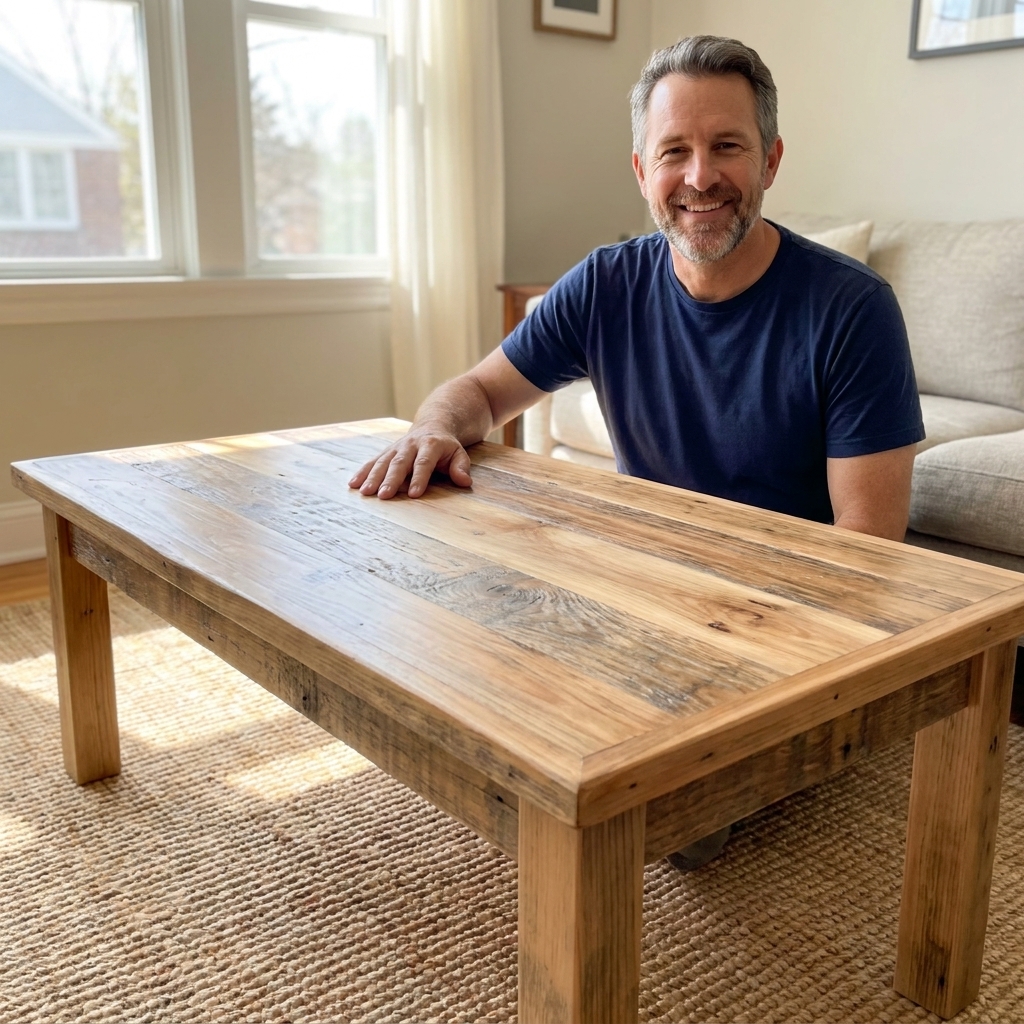 Upcycling Wood Pallets: Rustic Coffee Table