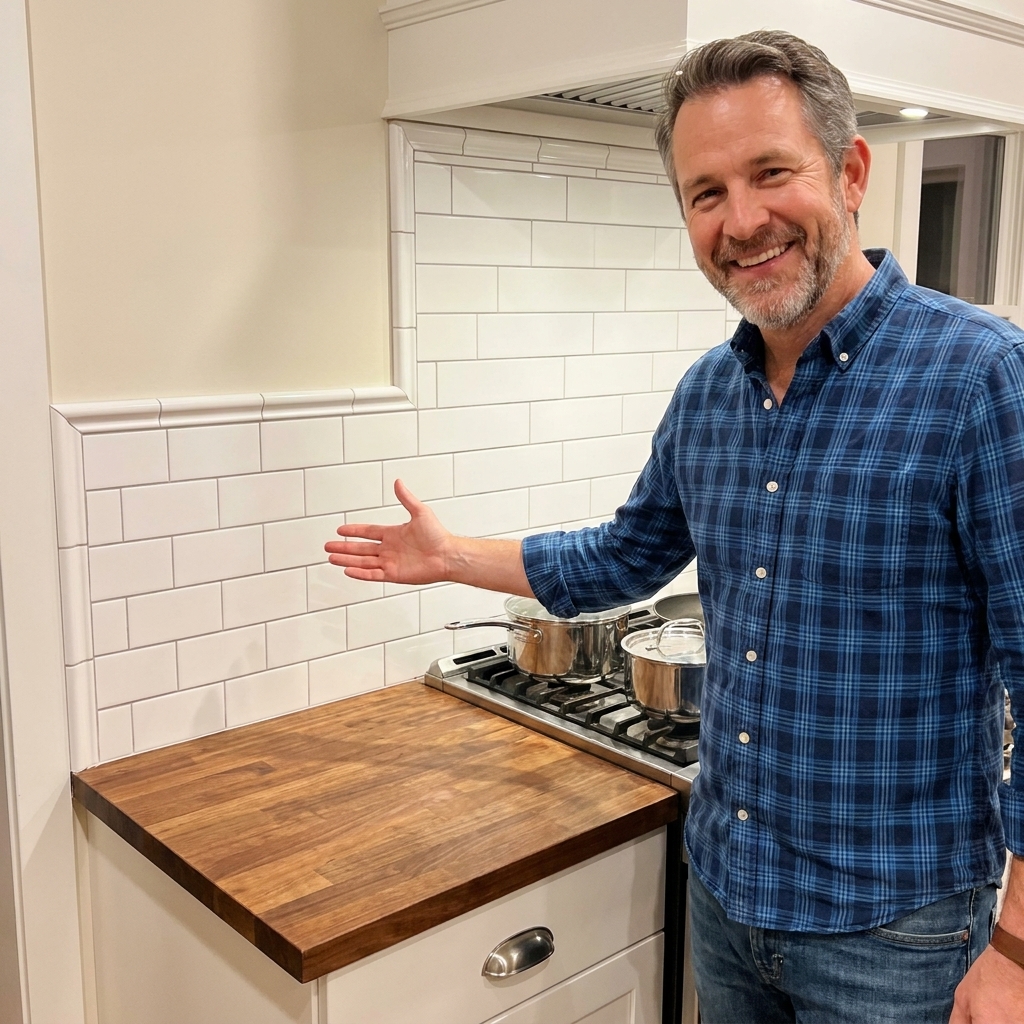 DIY Subway Tile Backsplash