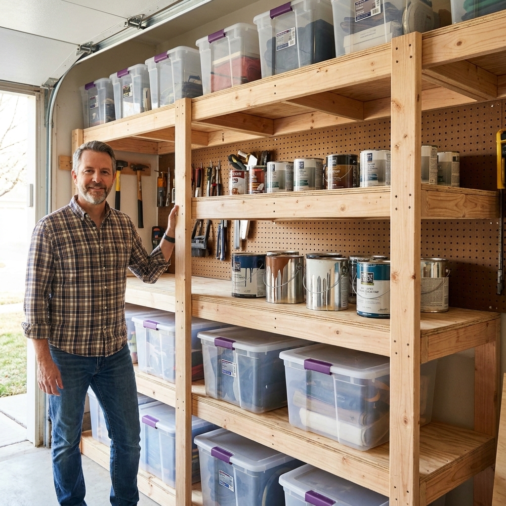 Heavy-Duty Garage Storage Shelves (DIY Build)